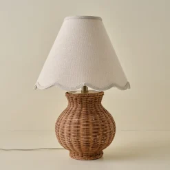 VND6475 StyleCraft Home Collection Cassie Rattan Table Lamp