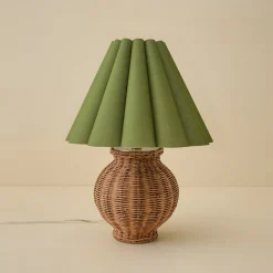 VND6475 StyleCraft Home Collection Cassie Rattan Table Lamp
