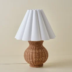 VND6475 StyleCraft Home Collection Cassie Rattan Table Lamp