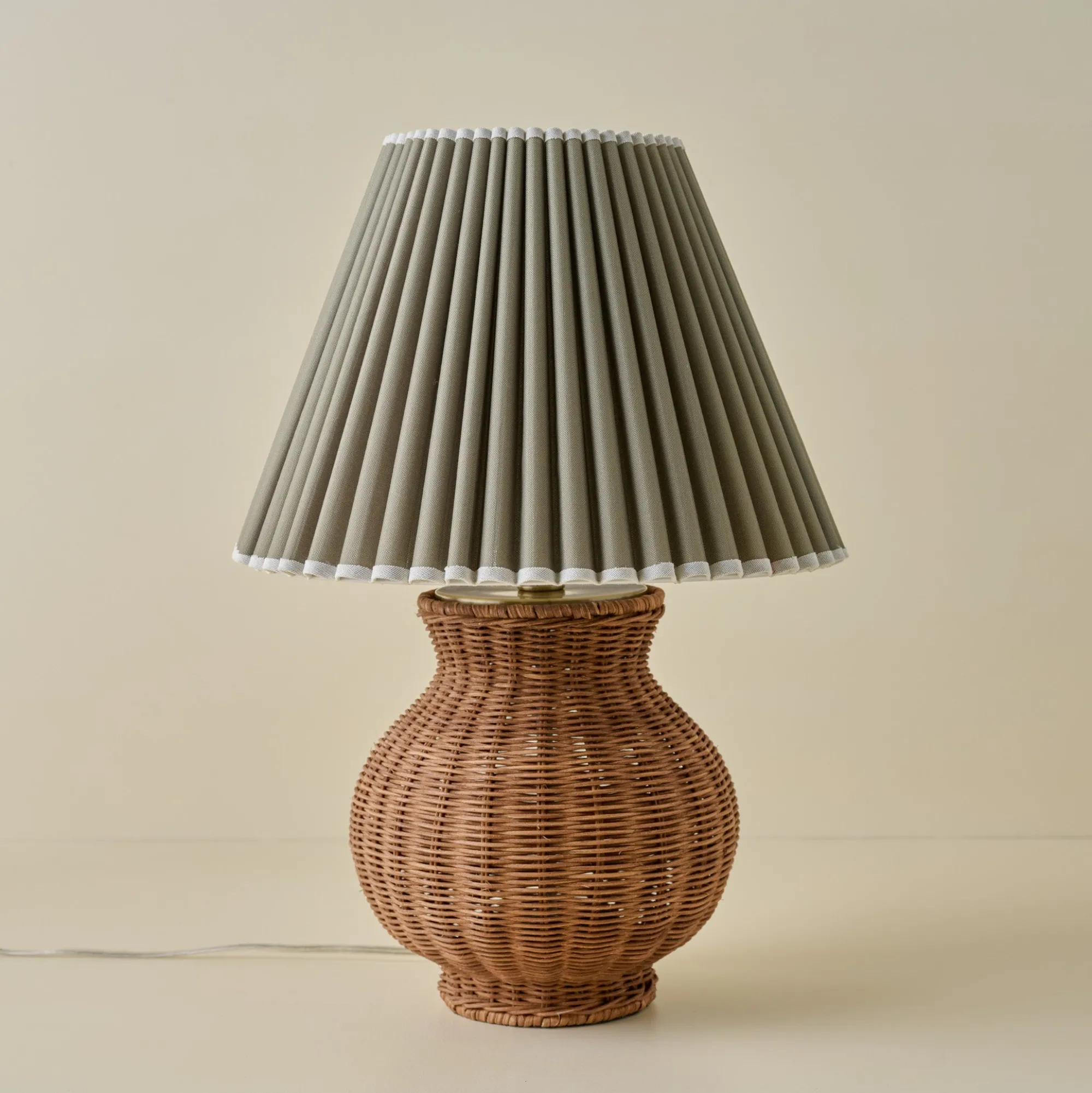 VND6475 StyleCraft Home Collection Cassie Rattan Table Lamp