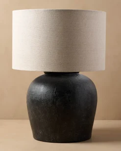 VND6475 StyleCraft Home Collection Charcoal Greenleigh Oversized Table Lamp
