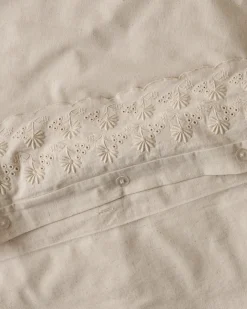 VND8328 FA HOME AND APPAREL PVT LTD Clara Eyelet Flange Duvet Cover