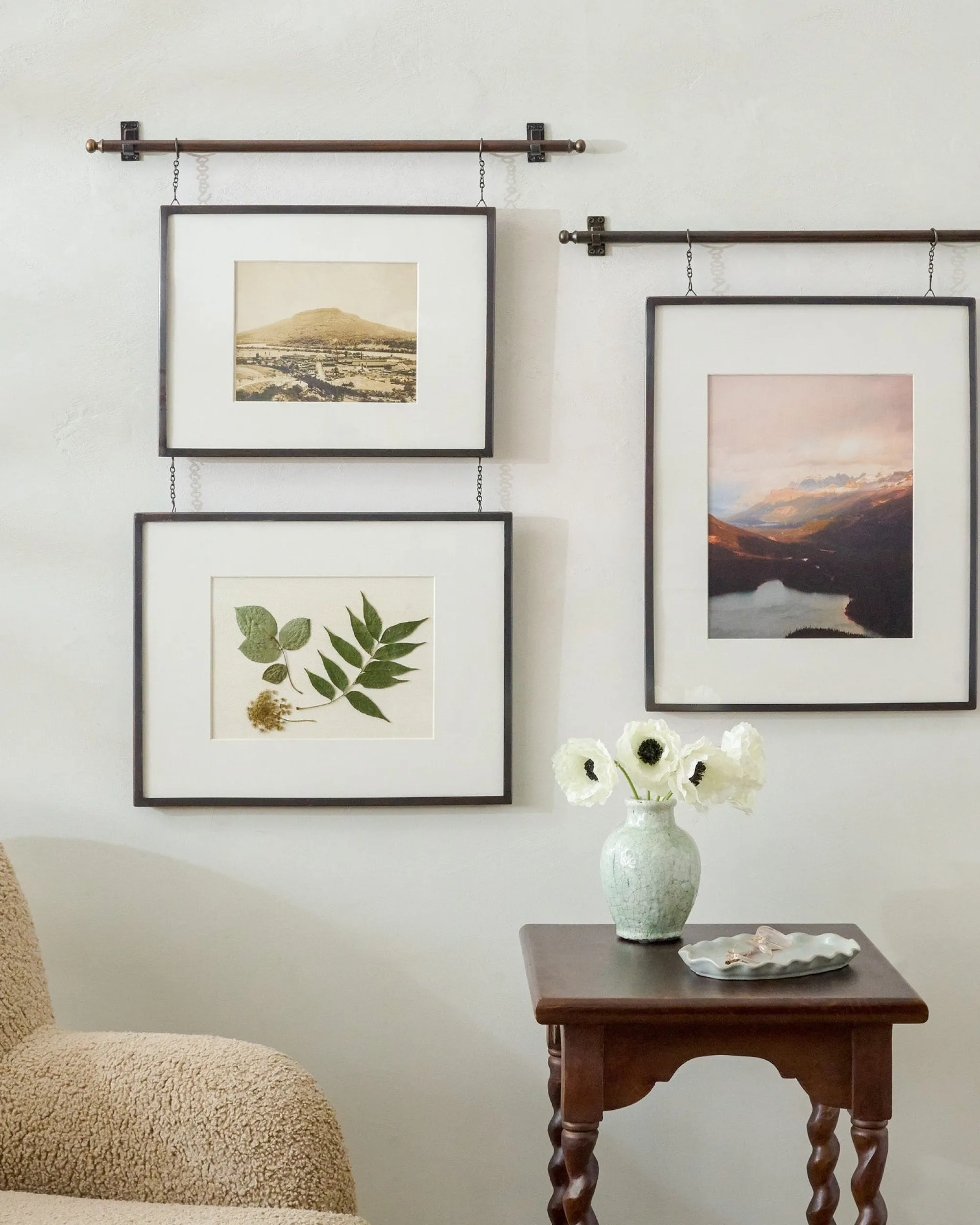 VND7372 ACUBE KRAFT PVT LTD Colleen Antique Bronze Rail Double Picture Frame