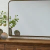 VND6561 FUJIAN BESTBUY ARTS&CRAFTS CO.,LTD. Collin Ribbed Brass Mantel Mirror