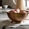 VND6290 Dayglow LLC Copper and Brass Colander 3 QT
