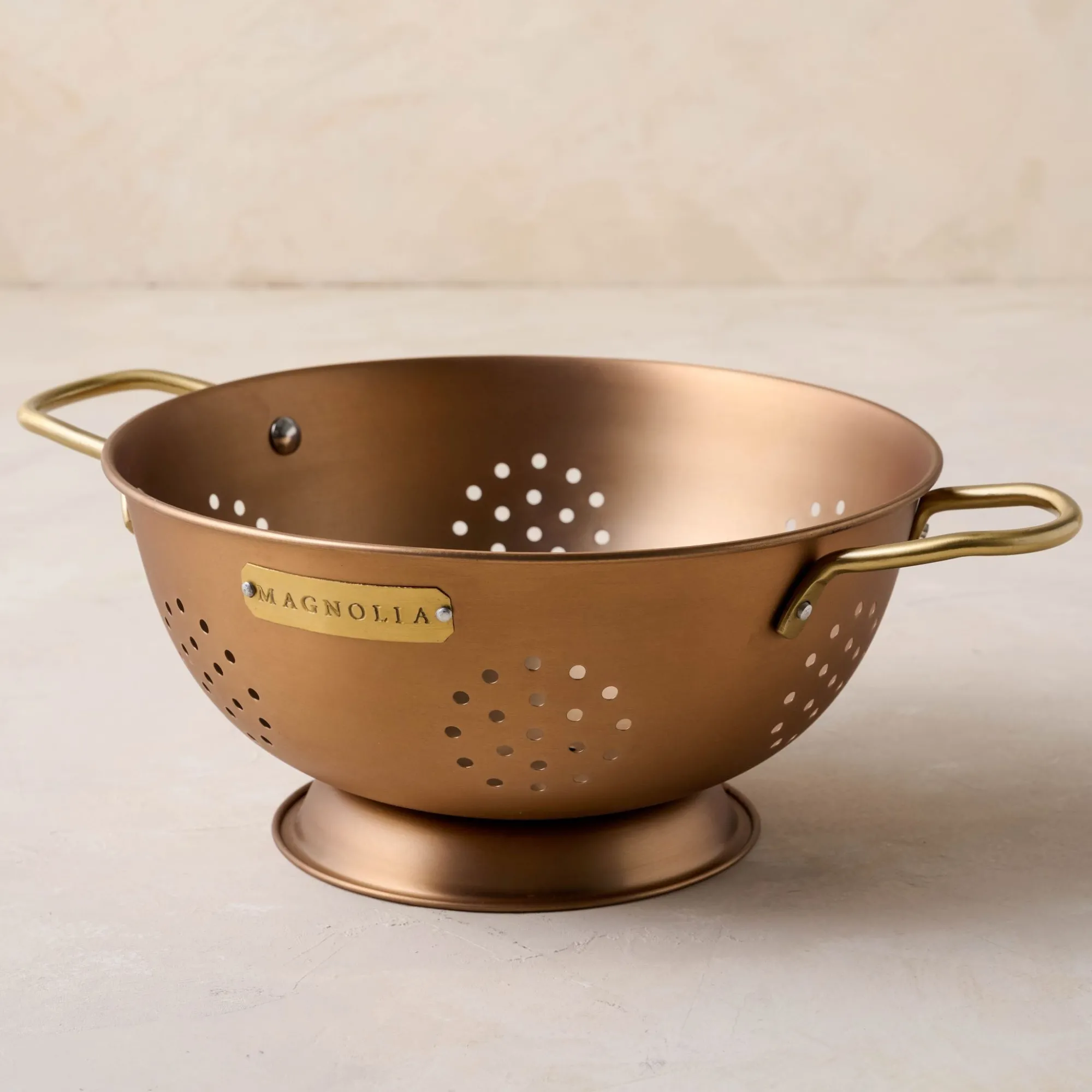 VND6290 Dayglow LLC Copper and Brass Colander 3 QT