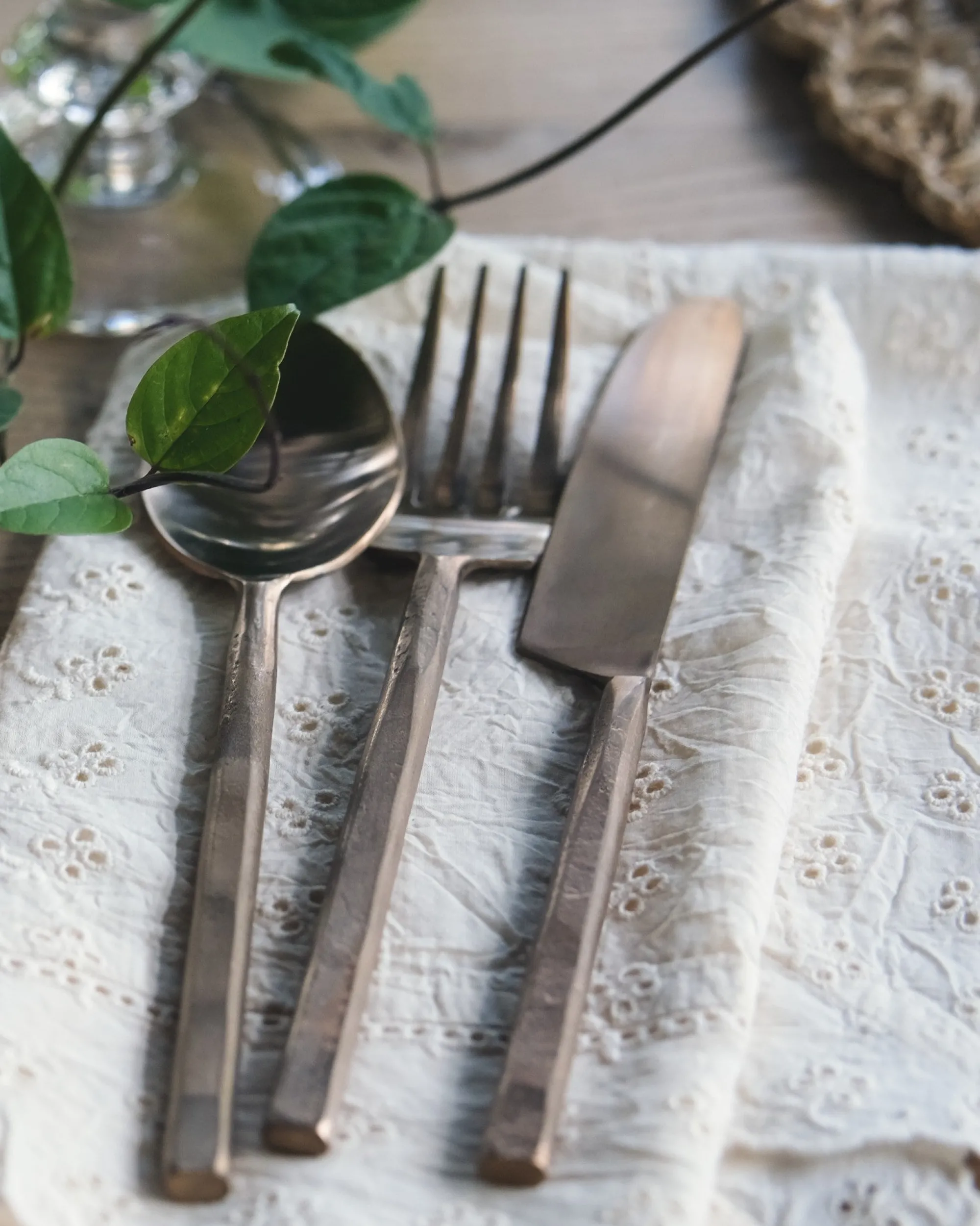 VND6715 VENUS IMPEX Copper Flatware Set of Five
