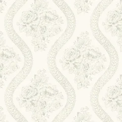 VND2730 York Wallcoverings Coverlet Floral Wallpaper