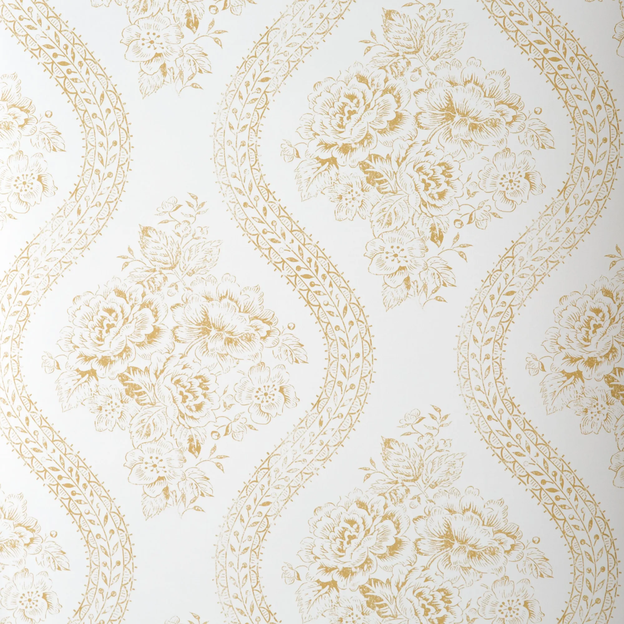 VND2730 York Wallcoverings Coverlet Floral Wallpaper