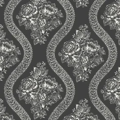 VND2730 York Wallcoverings Coverlet Floral Wallpaper