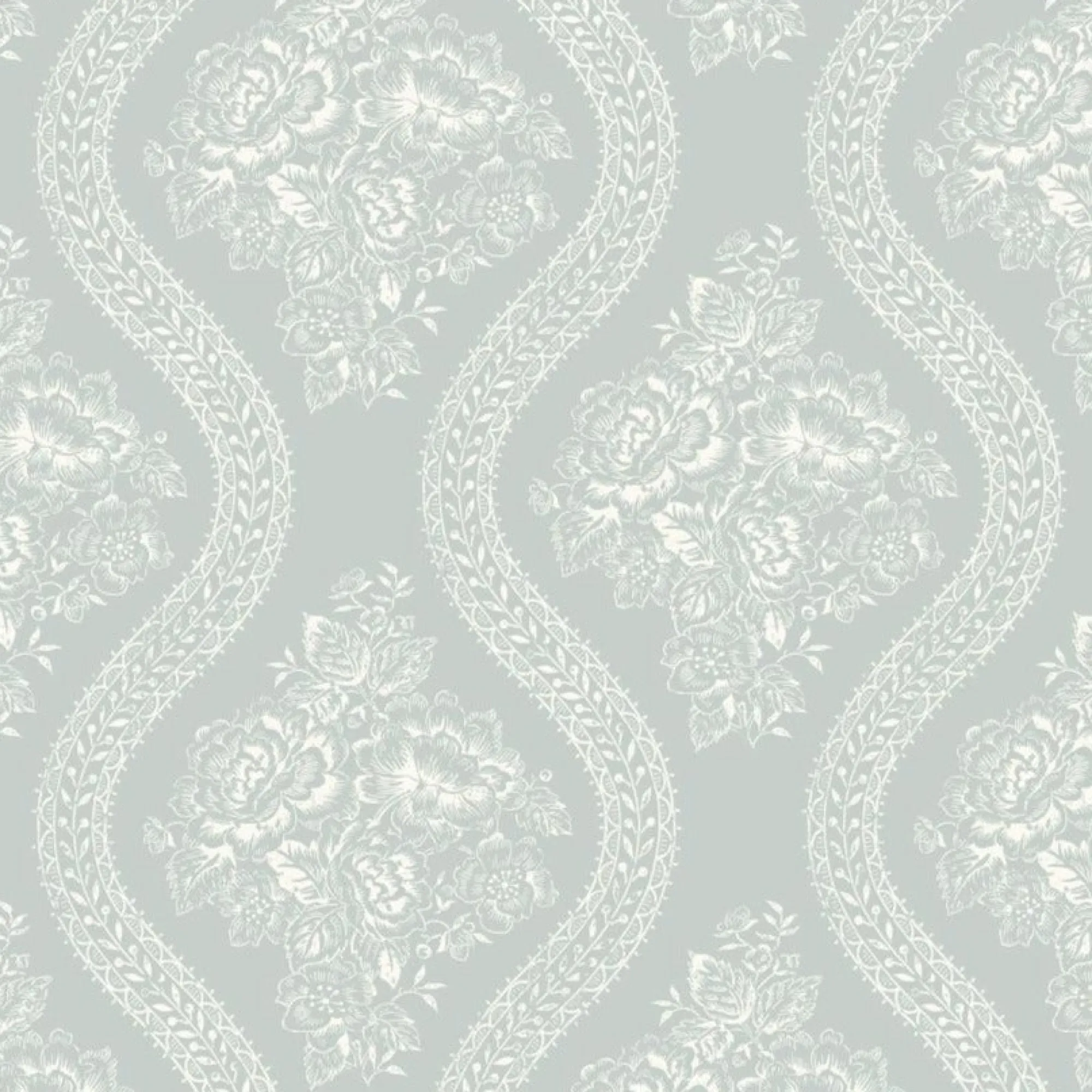 VND2730 York Wallcoverings Coverlet Floral Wallpaper