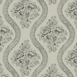 VND2730 York Wallcoverings Coverlet Floral Wallpaper