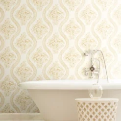 VND2730 York Wallcoverings Coverlet Floral Wallpaper