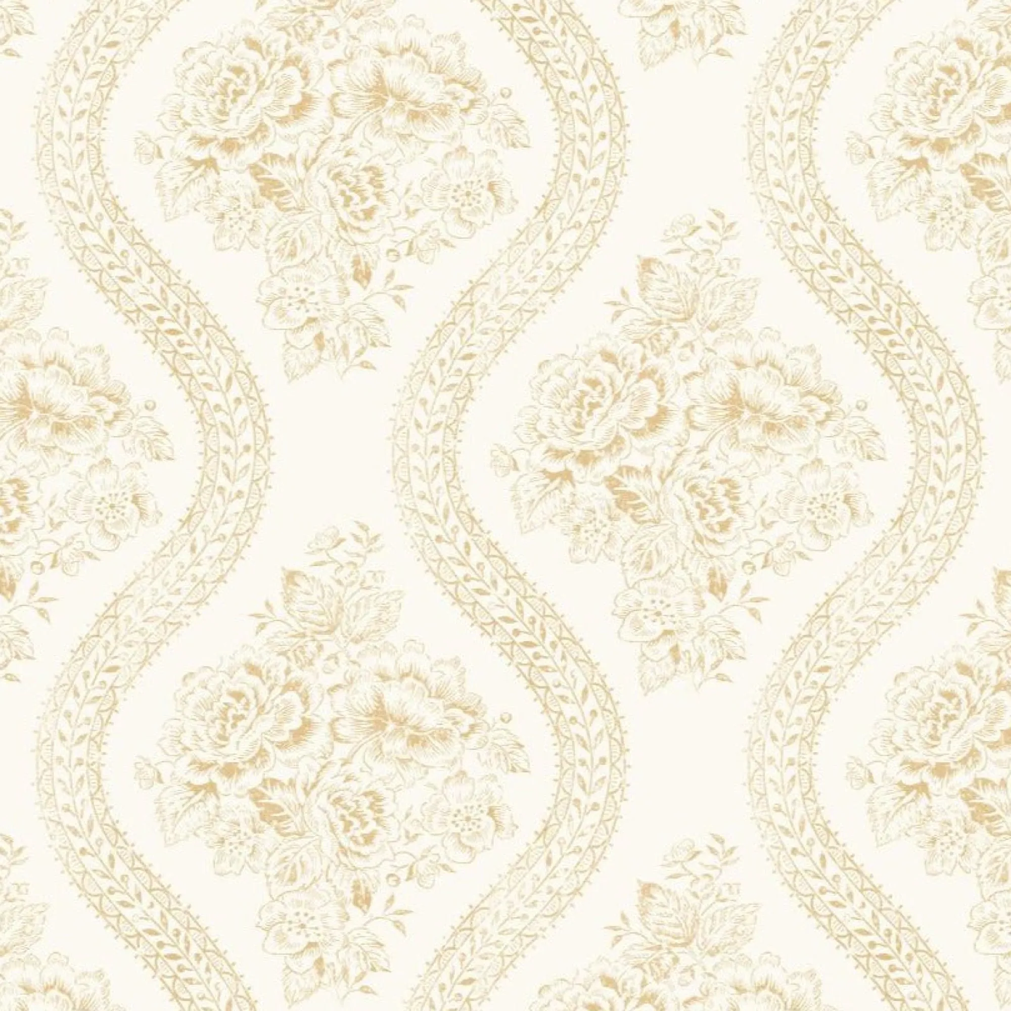 VND2730 York Wallcoverings Coverlet Floral Wallpaper