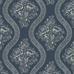 VND2730 York Wallcoverings Coverlet Floral Wallpaper