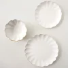 Magnolia Cream Scalloped 3-Piece Place Setting