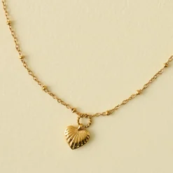 VND6091 Shop Gracefully Inc Dainty Braided Heart Necklace
