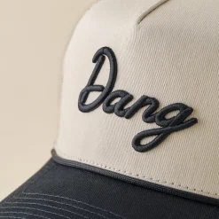 VND8673 Dirt Pile Creative LLC Dang Black and Cream Mesh Hat