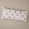 VND8328 FA HOME AND APPAREL PVT LTD Daphne Green Tulip Embroidered Lumbar Pillow