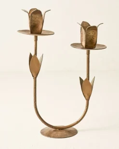VND6628 Quality Products of India Double Forged Tulip Taper Holder