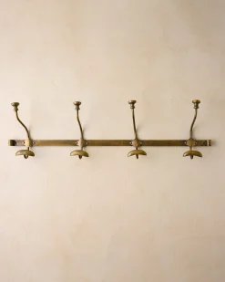 VND6628 Quality Products of India Duke Antique Brass Metal Wall Hooks