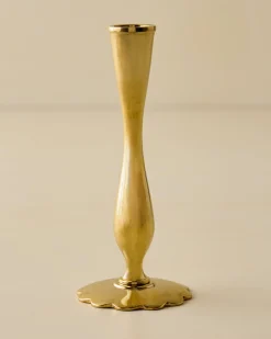 VND6624 GULATI EXPORTS Eden Solid Brass Tulip Taper Holder