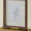 VND8122 R R INDUSTRIES Eleanor Carved Wood and Brass Frame
