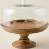 VND7004 BKG OVERSEAS Eliane Etched Glass Cake Stand