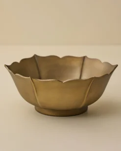 VND6624 GULATI EXPORTS Ellie Antiqued Brass Decorative Bowl