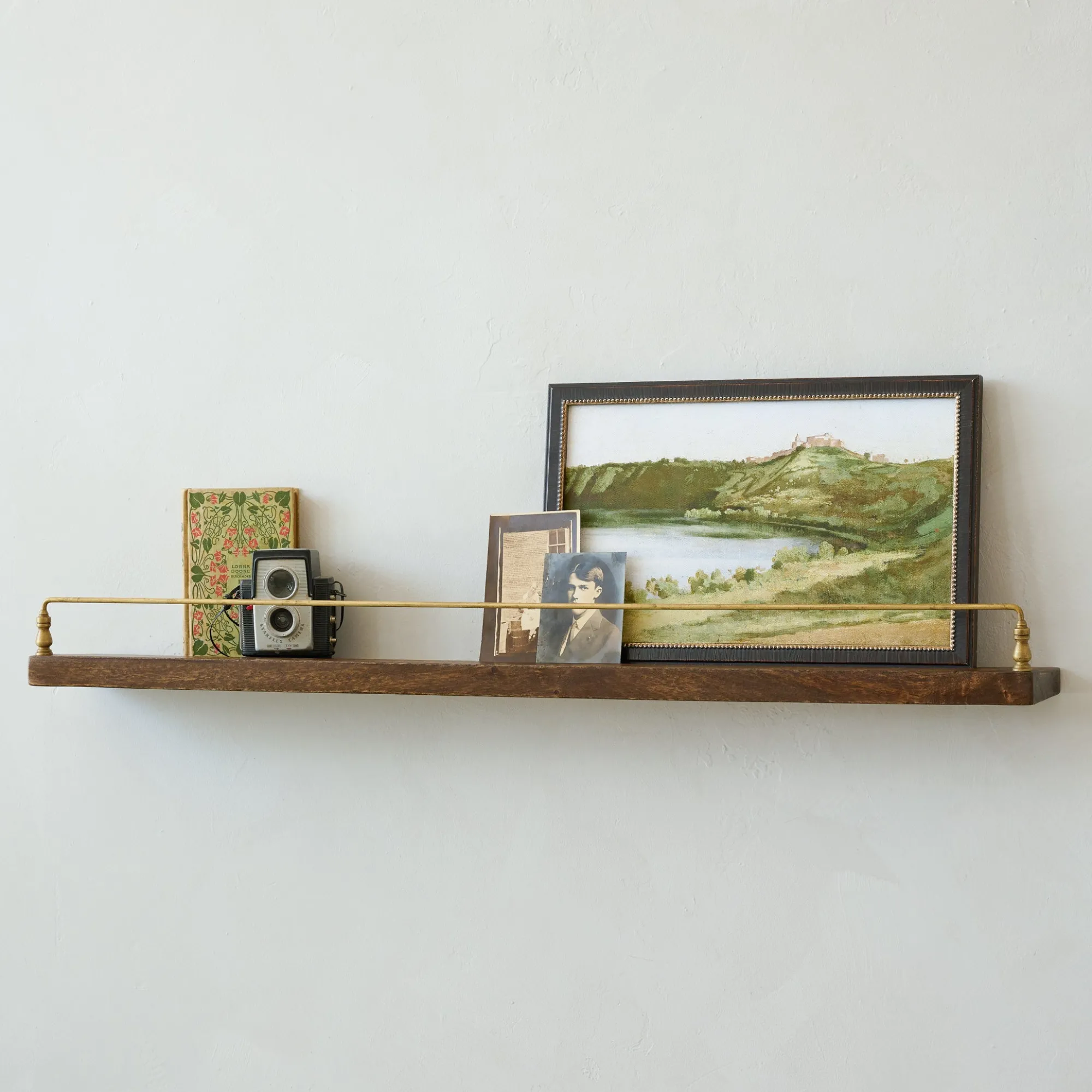 VND6622 ARVIND EXPO-CRAFTS Elliott Wood and Brass Picture Ledge