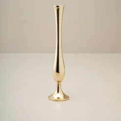 VND8550 FINE ARTS AND CRAFTS Embry Solid Brass Bud Vase