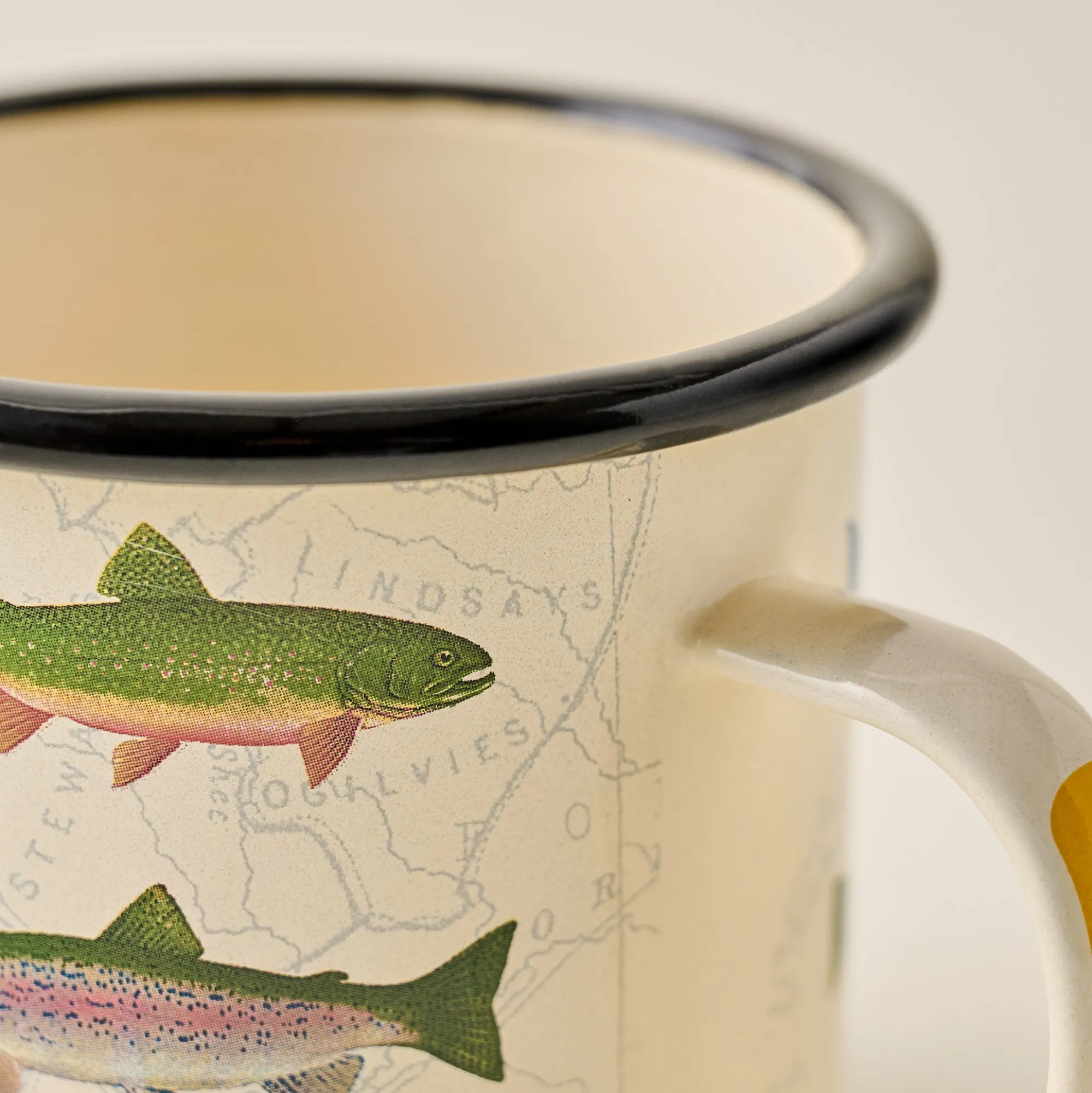 VND6667 Gentlemen's Hardware - US, LLC Enamel Fish Mug