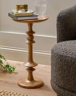 VND7974 Guru Creations Enzo Turned Wood Drink Table