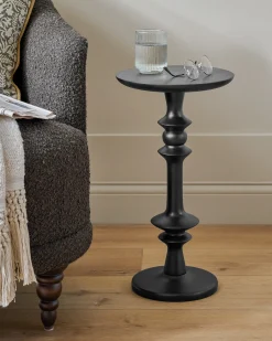 VND7974 Guru Creations Enzo Turned Wood Drink Table