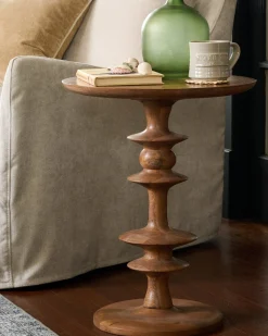 VND6622 ARVIND EXPO-CRAFTS Enzo Turned Wood Side Table