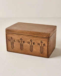VND8122 R R INDUSTRIES Etched Wood Keepsake Box