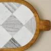 VND8336 SINGHANIA MARBLES PVT.LTD. Everett Checkered Marble Serving Board