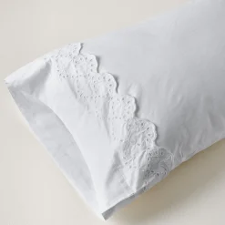 VND8328 FA HOME AND APPAREL PVT LTD Eyelet Scallop Edge Sheet Set