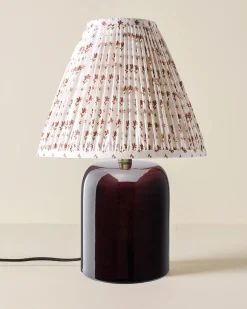 VND6475 StyleCraft Home Collection Farrah Table Lamp - Deep Burgundy