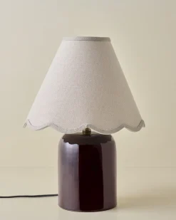 VND6475 StyleCraft Home Collection Farrah Table Lamp - Deep Burgundy
