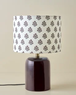 VND6475 StyleCraft Home Collection Farrah Table Lamp - Deep Burgundy