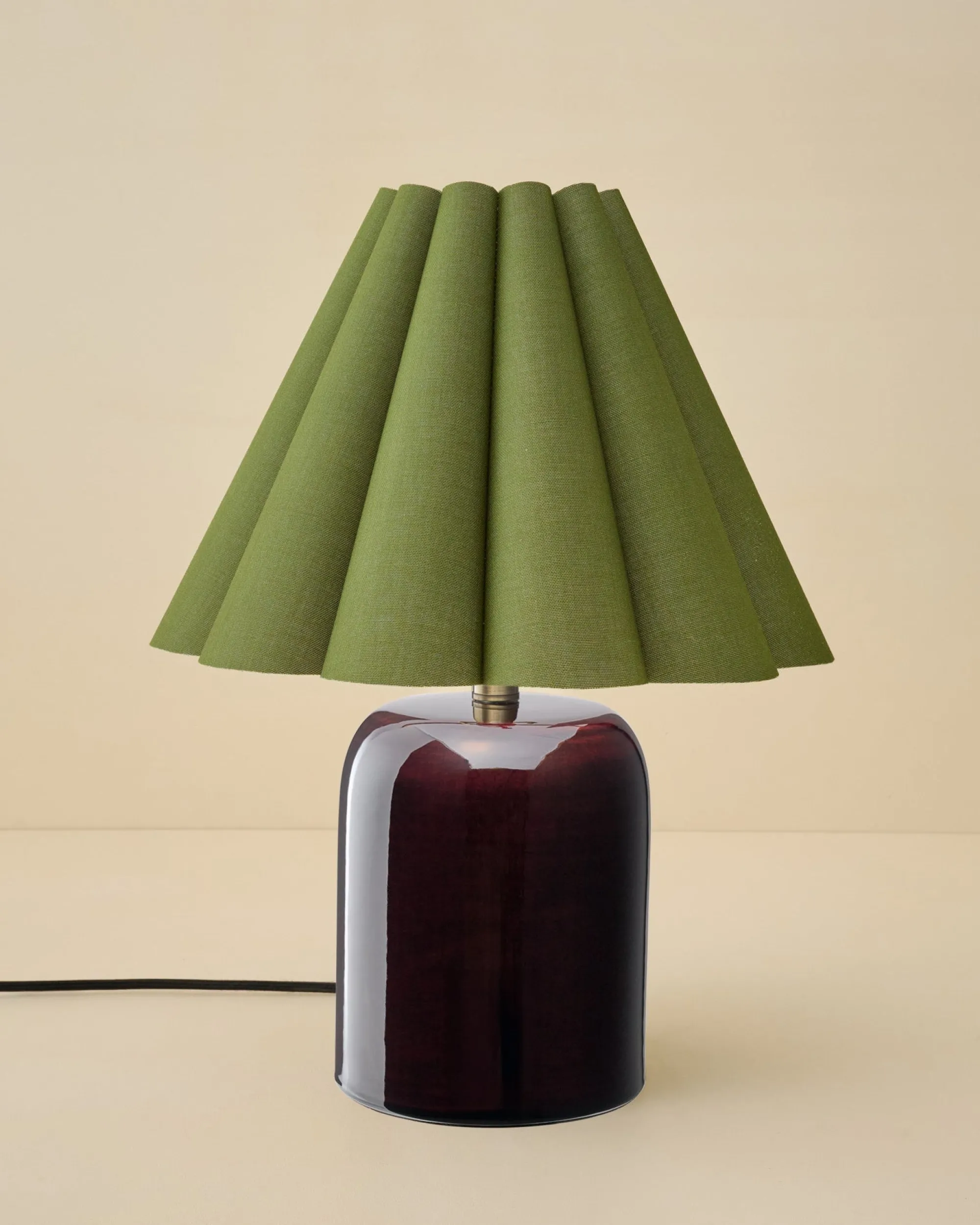VND6475 StyleCraft Home Collection Farrah Table Lamp - Deep Burgundy