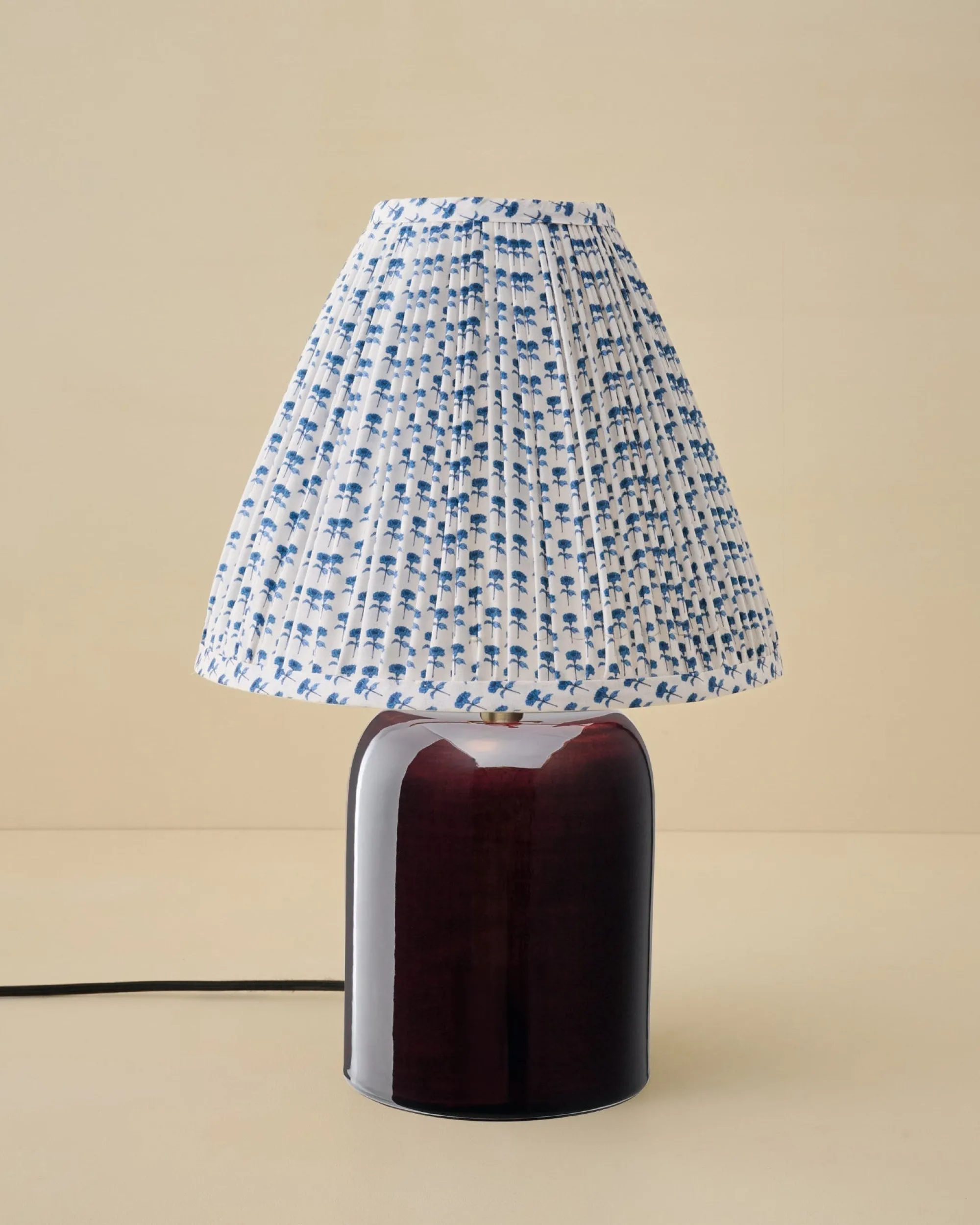 VND6475 StyleCraft Home Collection Farrah Table Lamp - Deep Burgundy