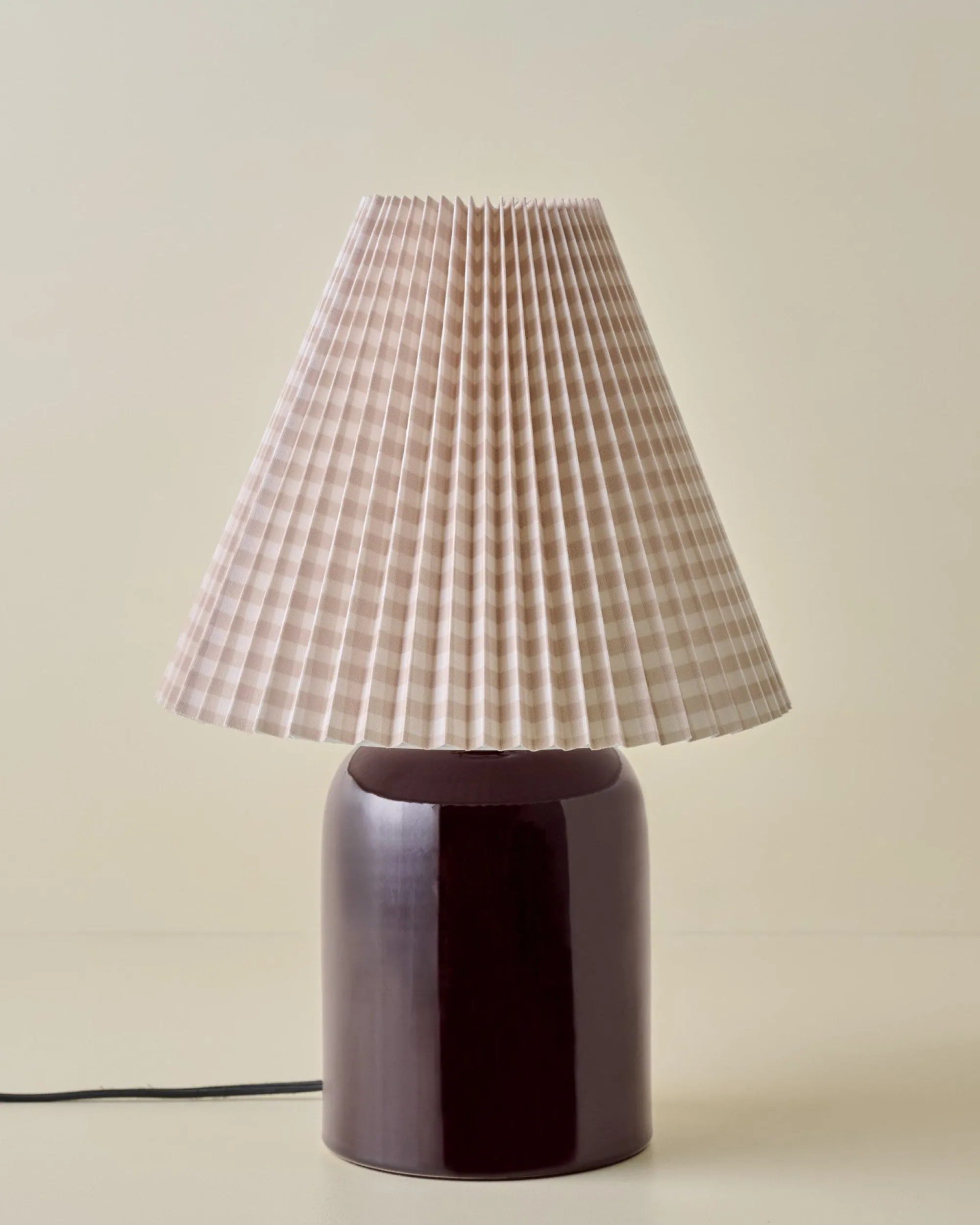 VND6475 StyleCraft Home Collection Farrah Table Lamp - Deep Burgundy