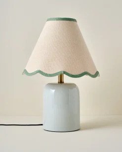 VND6475 StyleCraft Home Collection Farrah Table Lamp - Mist Blue