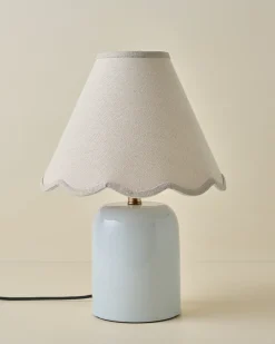 VND6475 StyleCraft Home Collection Farrah Table Lamp - Mist Blue