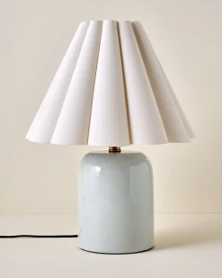 VND6475 StyleCraft Home Collection Farrah Table Lamp - Mist Blue