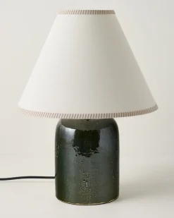 VND6475 StyleCraft Home Collection Farrah Table Lamp - Textured Green