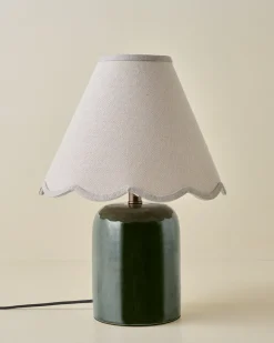 VND6475 StyleCraft Home Collection Farrah Table Lamp - Textured Green