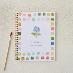 Kids VND6887 Lex Ventures LLC Flowers Watercolor Workbook